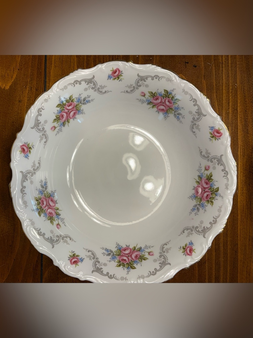 Royal Albert Tranquility Round Serving Bowl 9”serving piece